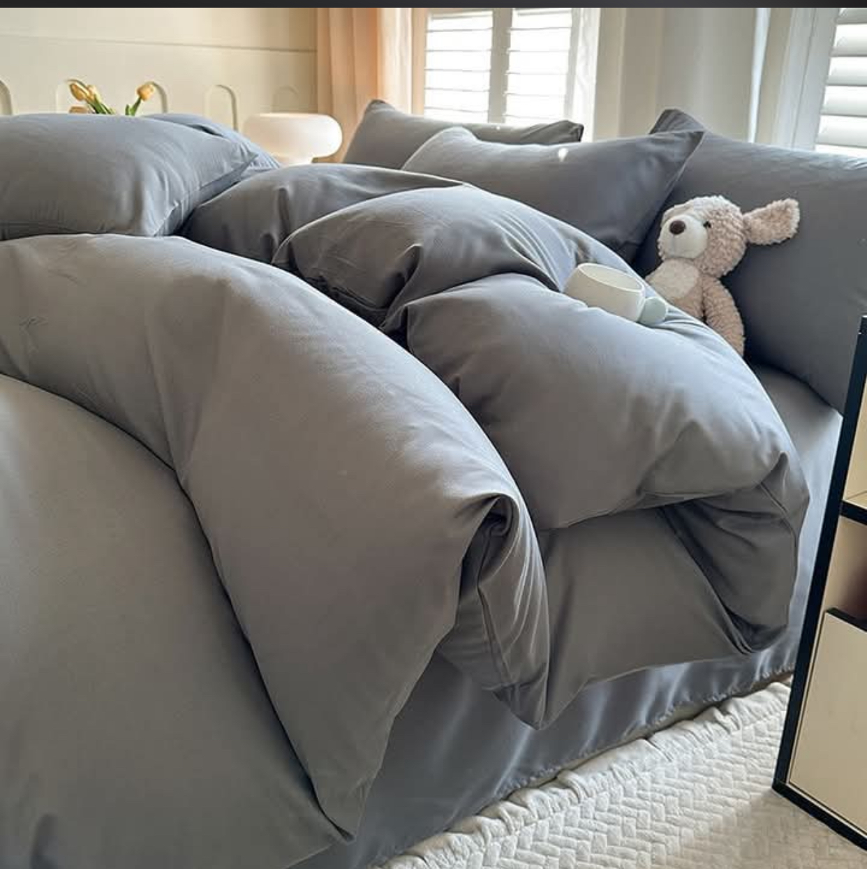 Plain American cotton / polished bedding Image