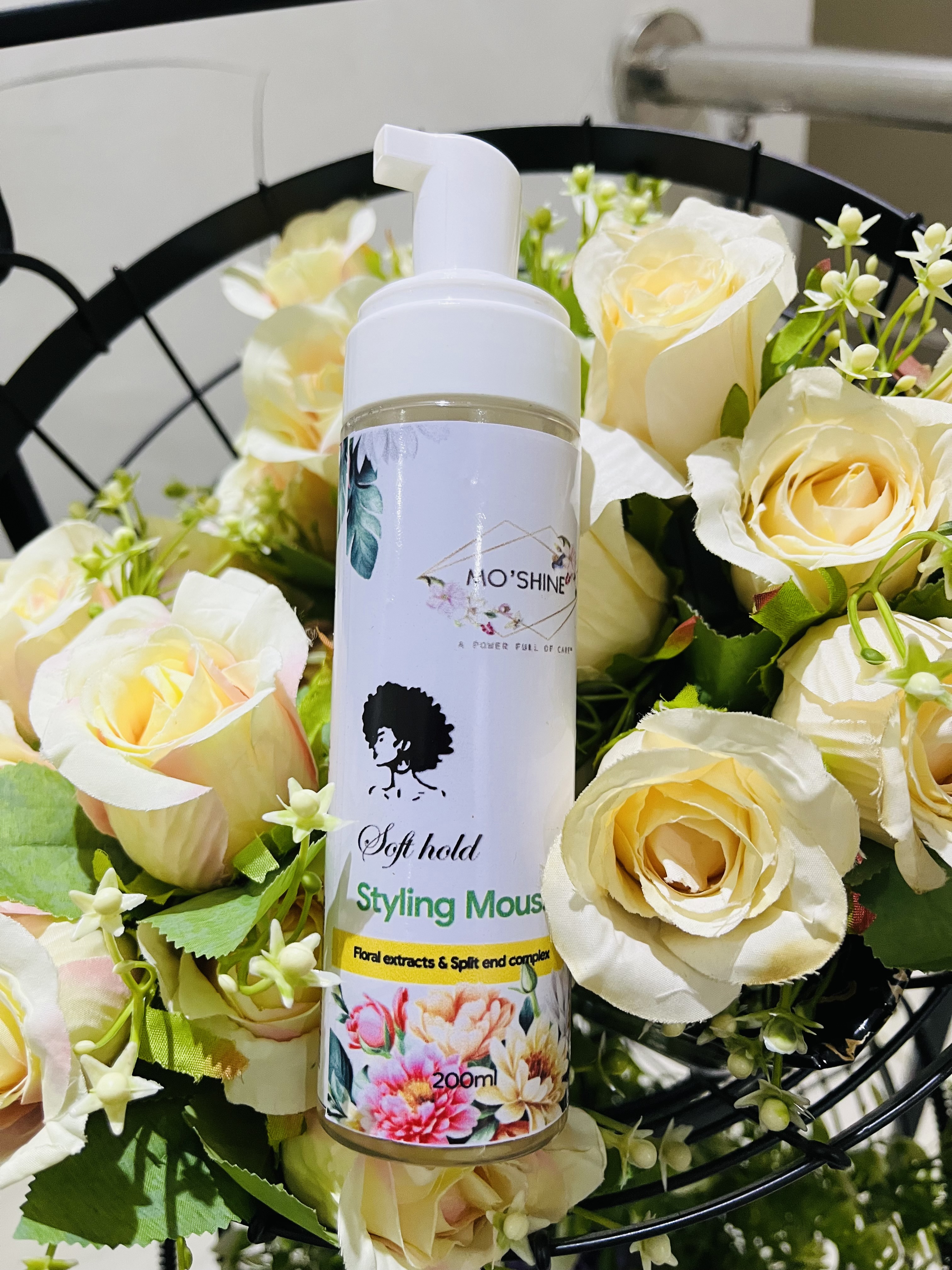 Soft hold styling mousse image