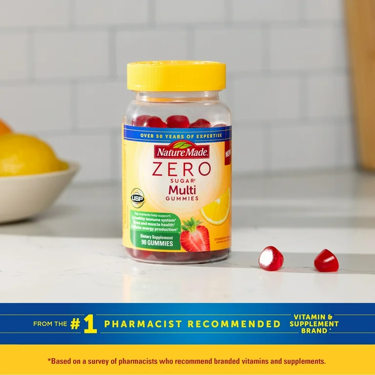 Nature made Zero sugar multivitamin gummies image