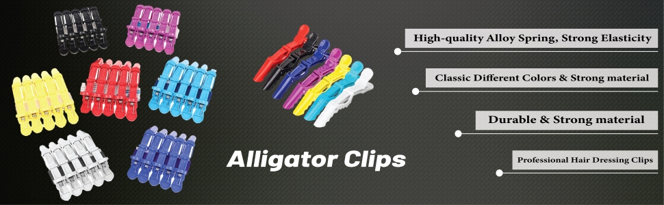 Crocodile hair clips image