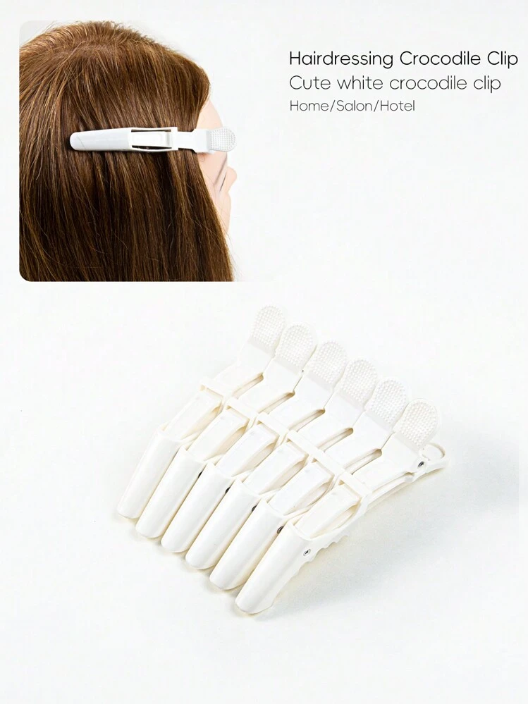 Crocodile hair clips image