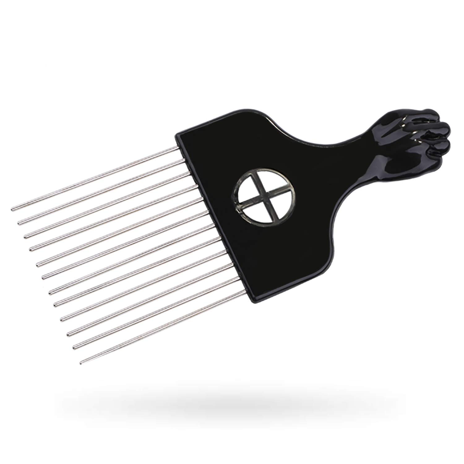 Afro fist Hair Pick, Hair Comb, Metal Pick Comb