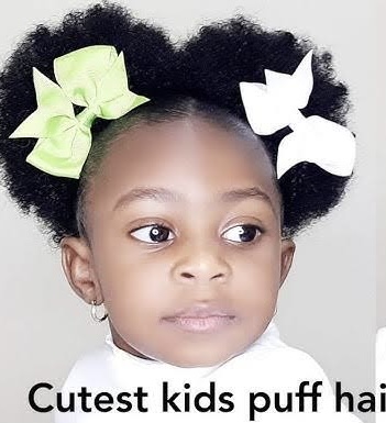 2 pieces Afro hair bun for kids image