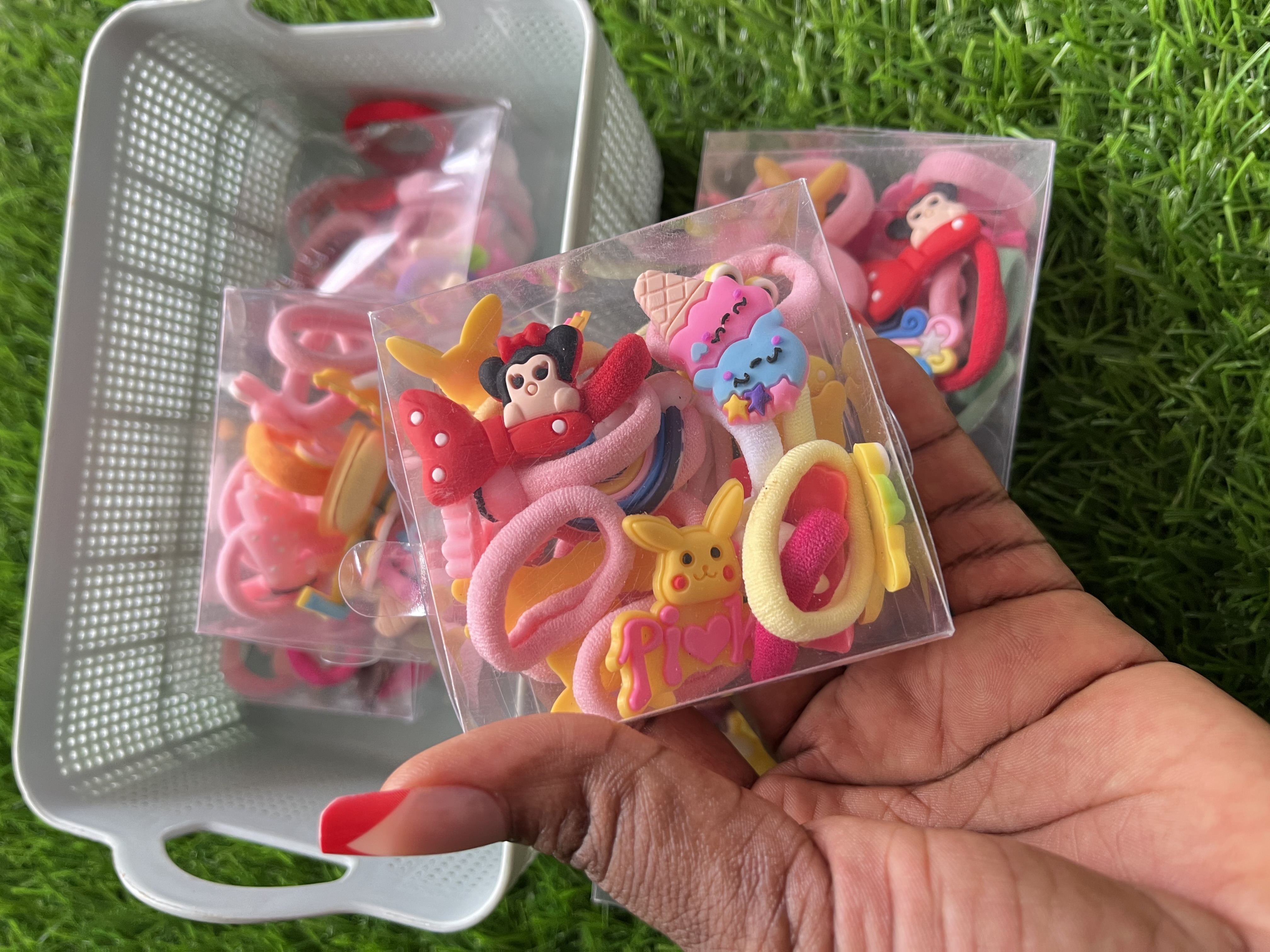 Cute cartoon character hair ties