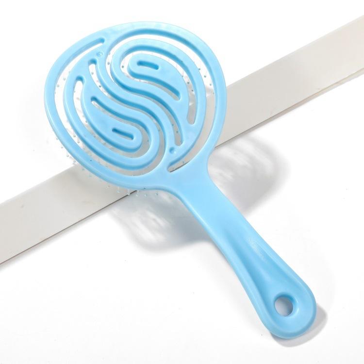 Hollow out detangling and scalp massage brush for all hair types image