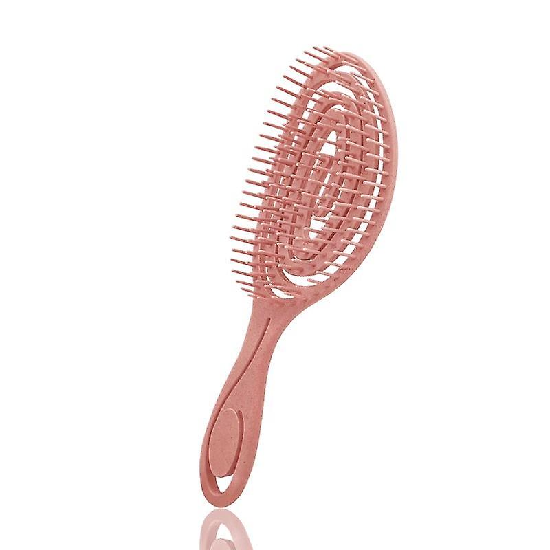 Hollow out detangling and scalp massage brush image