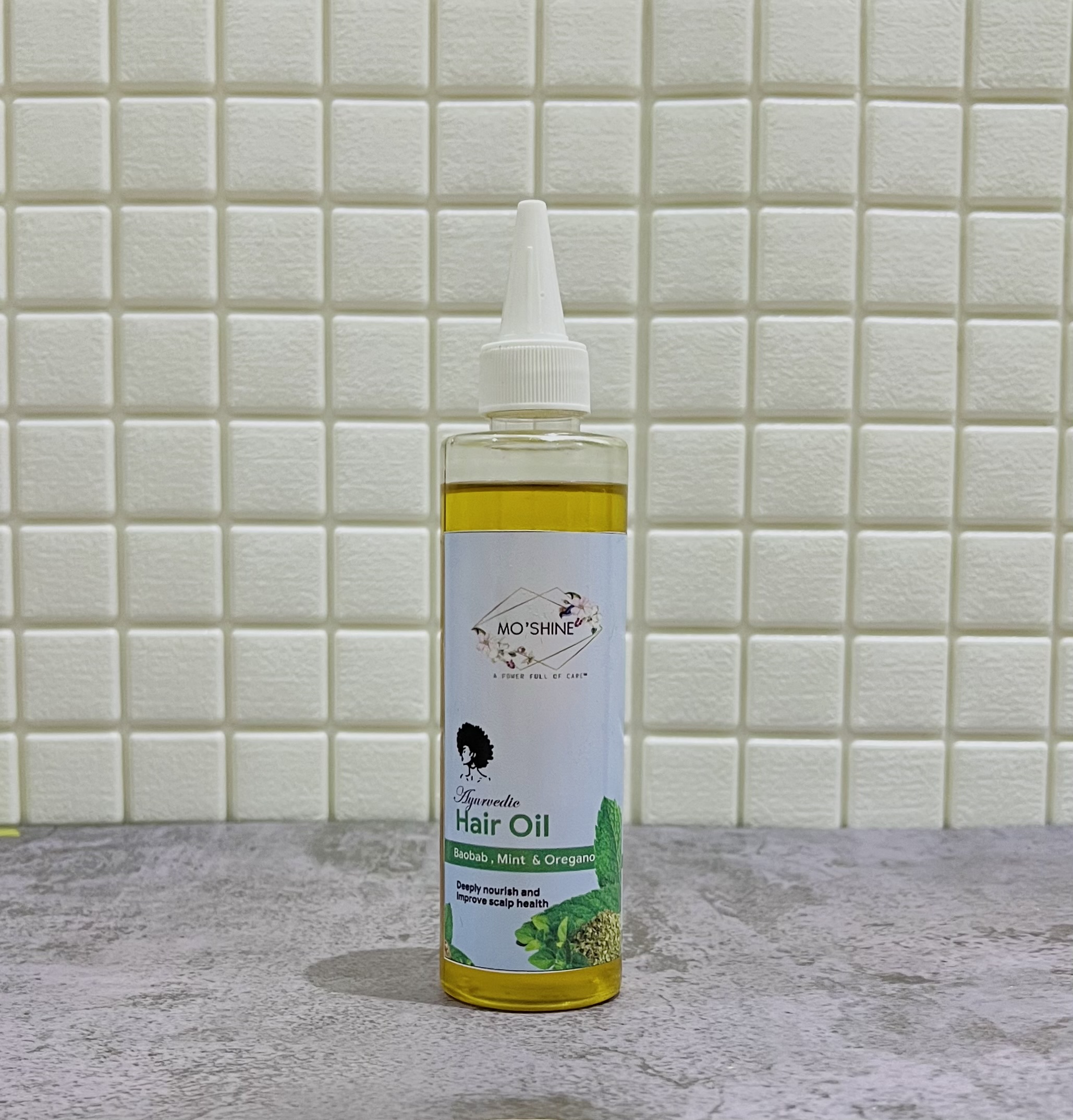 Ayurvedic hair oil- Baobab, Mint and Oregano