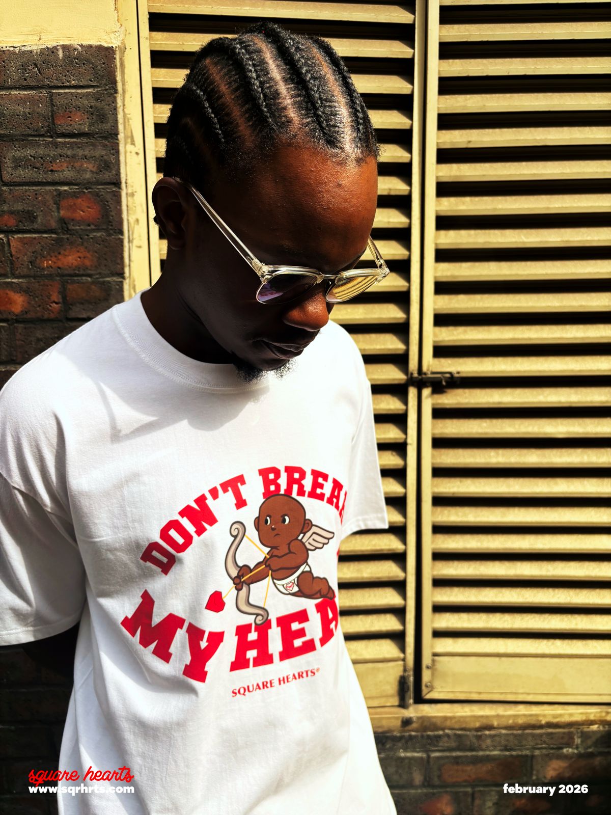 BREAK MY HEART TEE - WHITE image