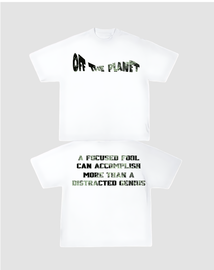 OFF THE PLANET ARMY WAY SHIRT WHITE image