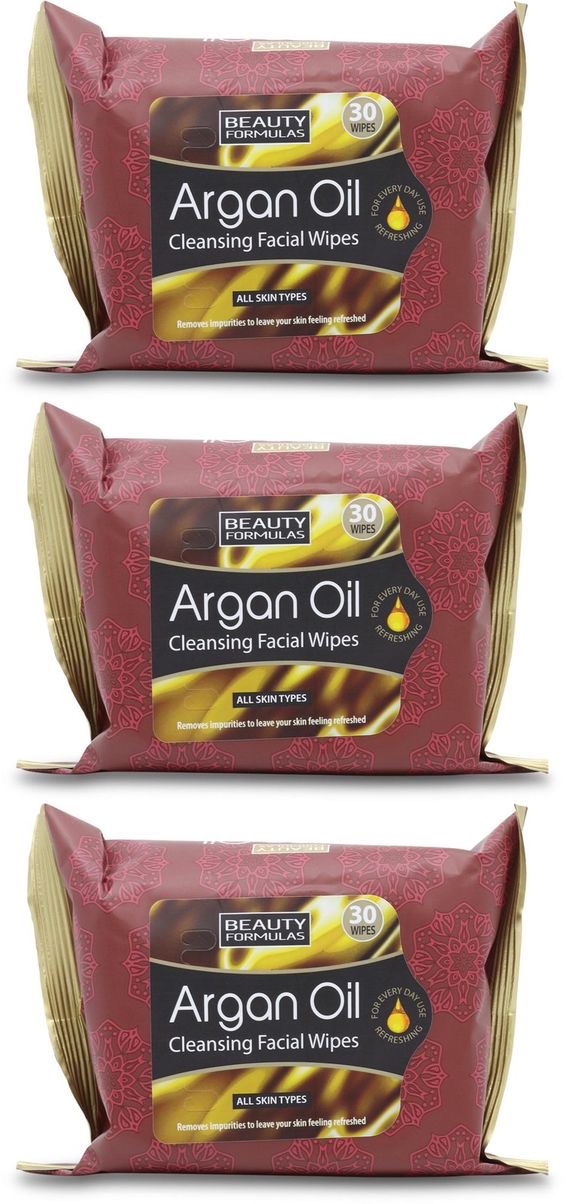  BEAUTY FORMULA ARGON OIL CLEANSING FACE WIPES