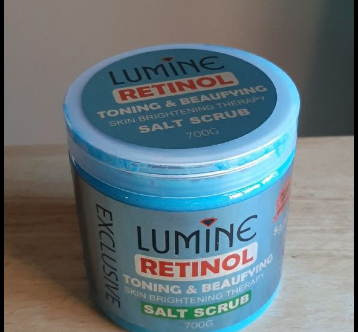 LUMINE RETINOL TONING AND BEAUFYING SKIN BRIGHTENING THERAPHY SALT SCRUB
