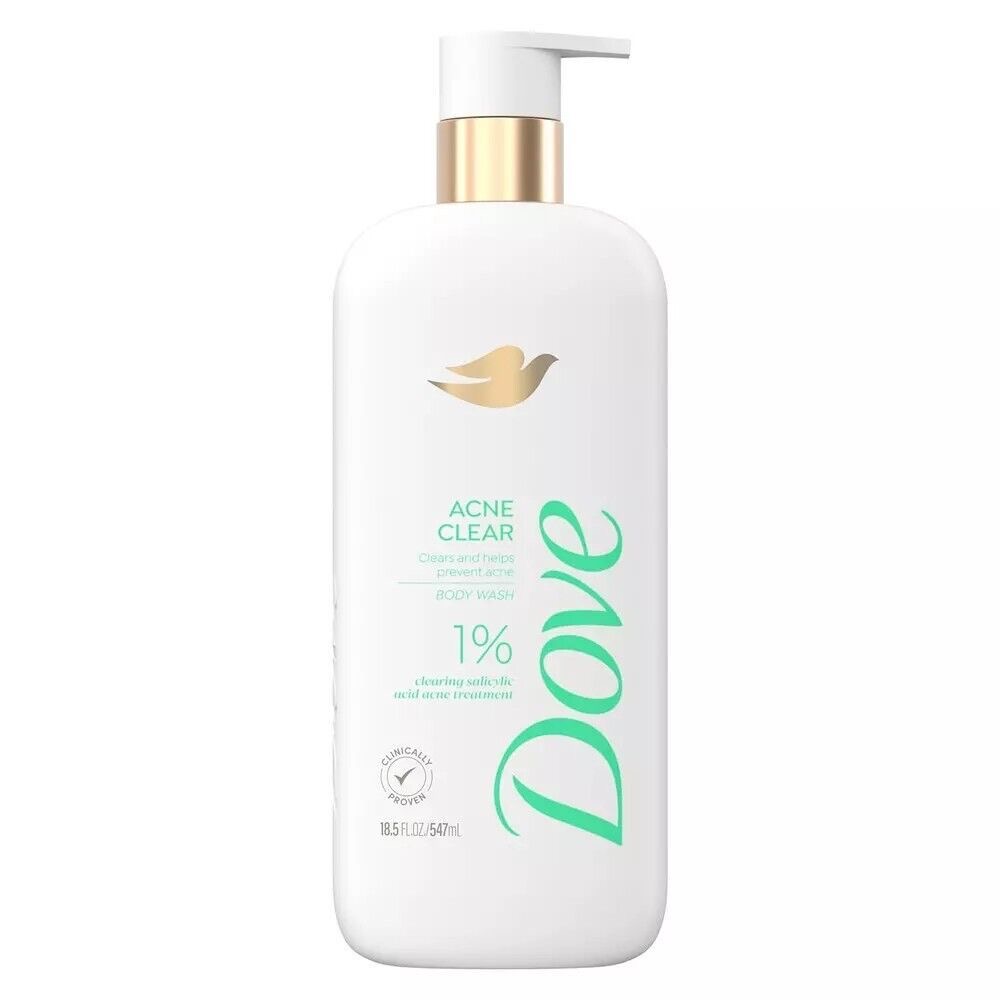 DOVE ACNE CLEAR BODY WASH 1% image