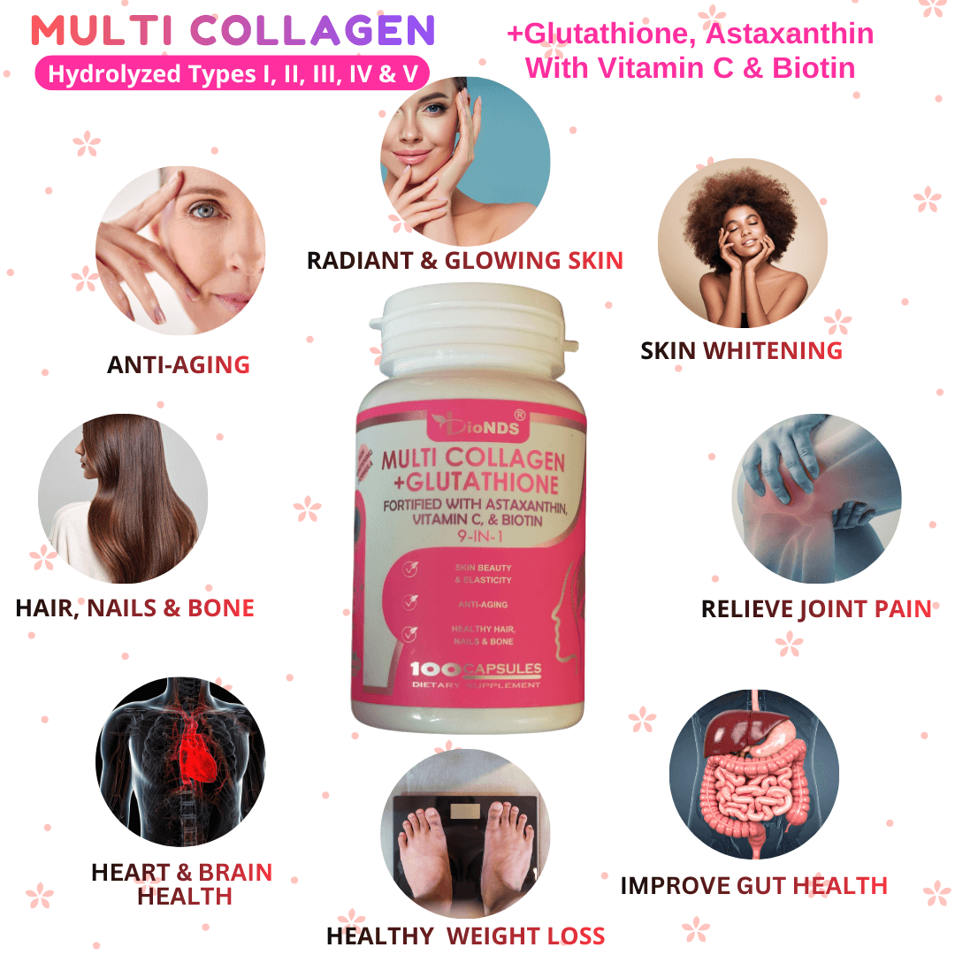 Multi Collagen Capsules With Glutathione Vitamin C & Biotin second image