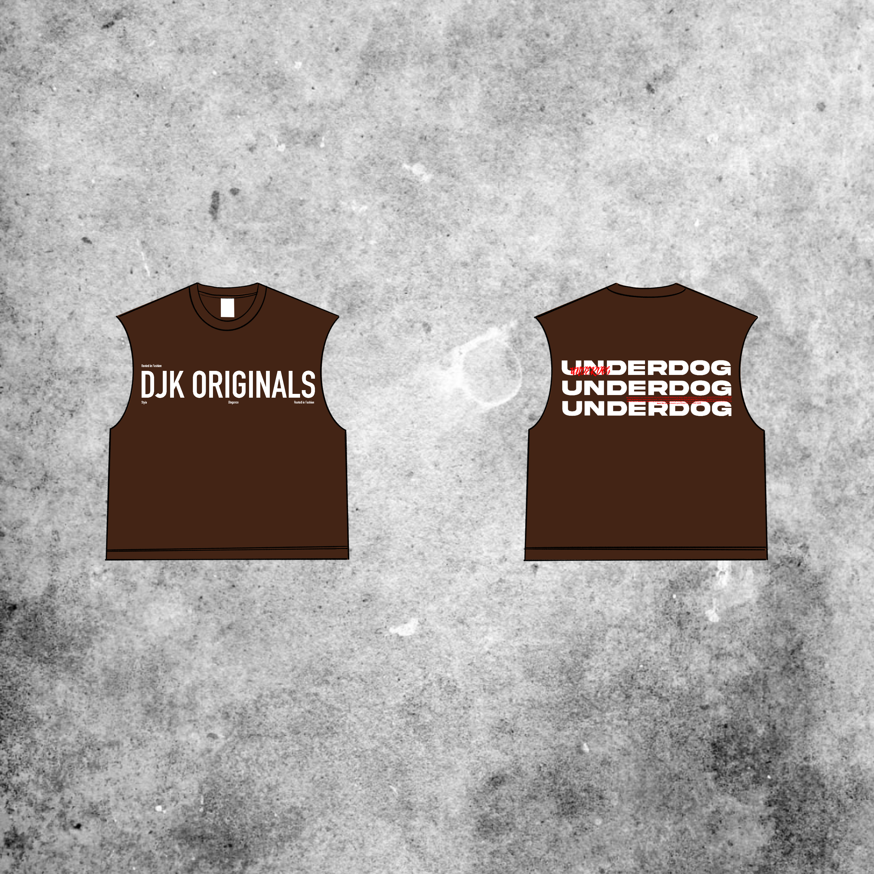 UNDERDOG RAW EDGE SLEEVELESS image