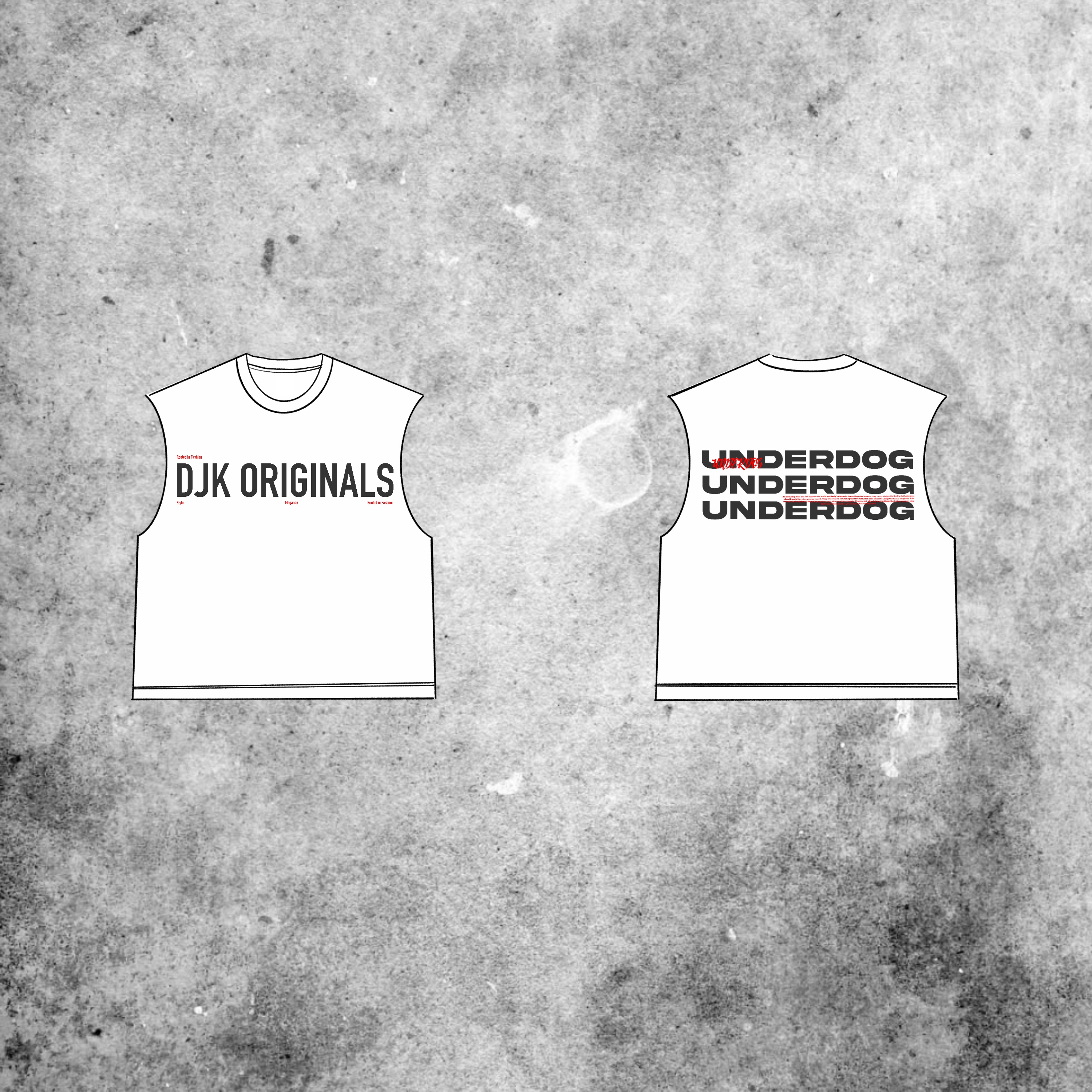 UNDERDOG RAW EDGE SLEEVELESS image