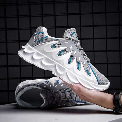 Men Running Shoes Fashion Sneakers Lace Up - white Image