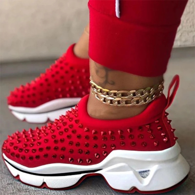 Studded Rivet Sneakers image