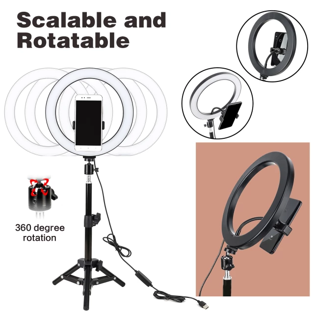 10 inches LED Tripod Ring Light Image