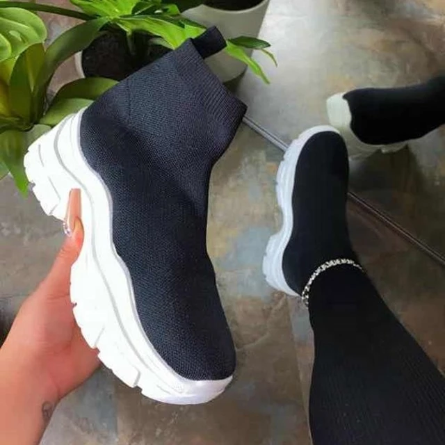 Tie-dye High Top Women Fashion Sneakers second image