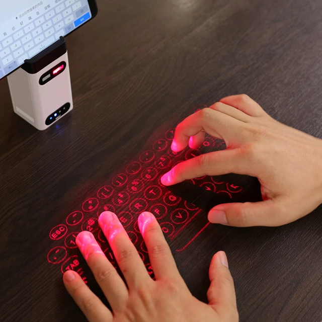 Bluetooth Wireless Hologram keyboard image