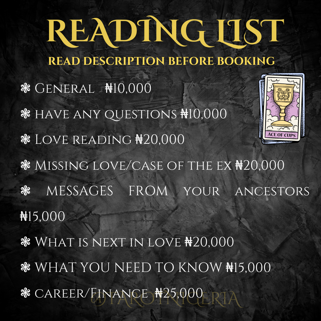 ALL READINGS Read Description & Book