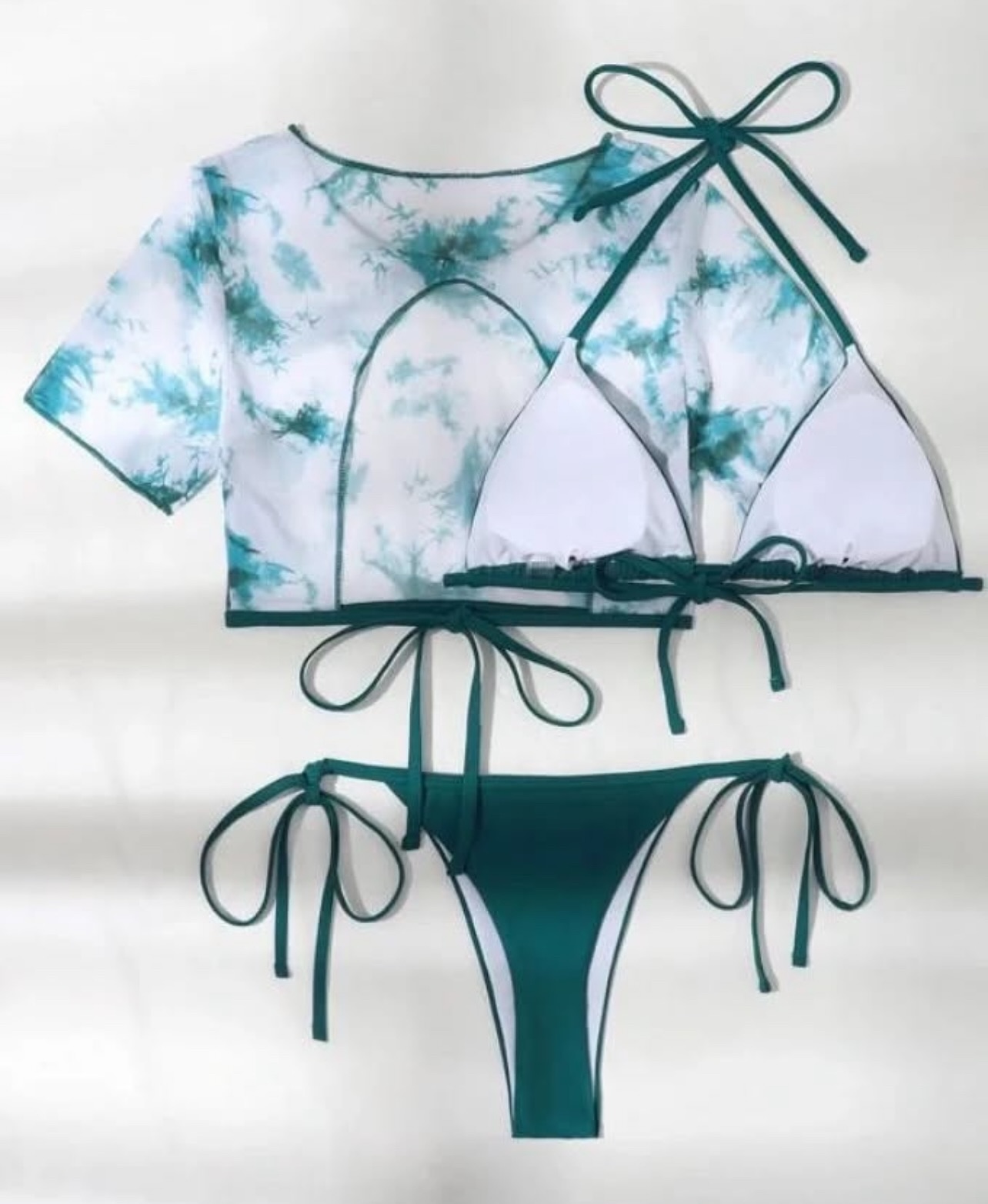 Tie n’ Dyed 3-Piece Bikini Set image