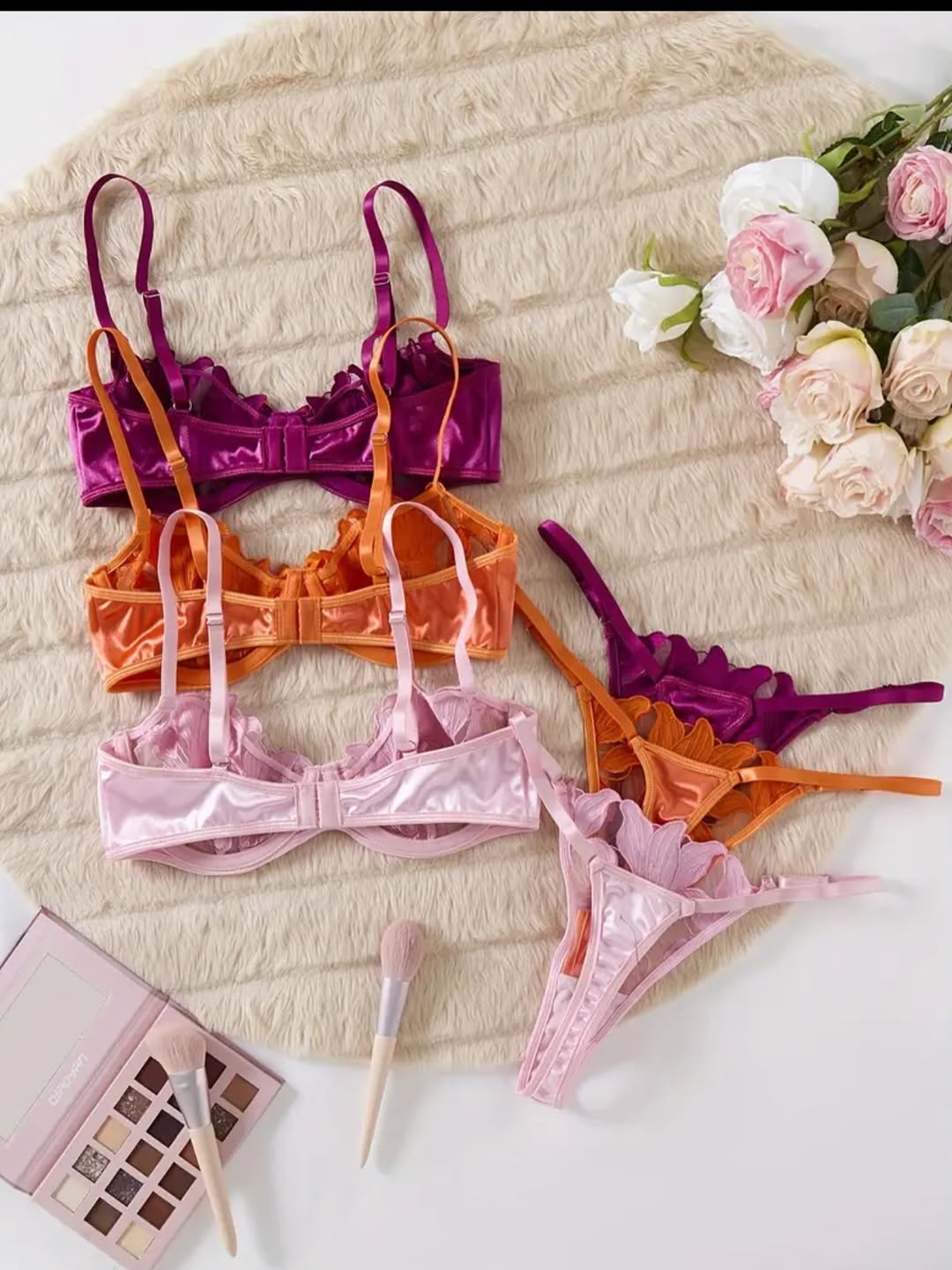 Floral Lace Bra & Pant Set image