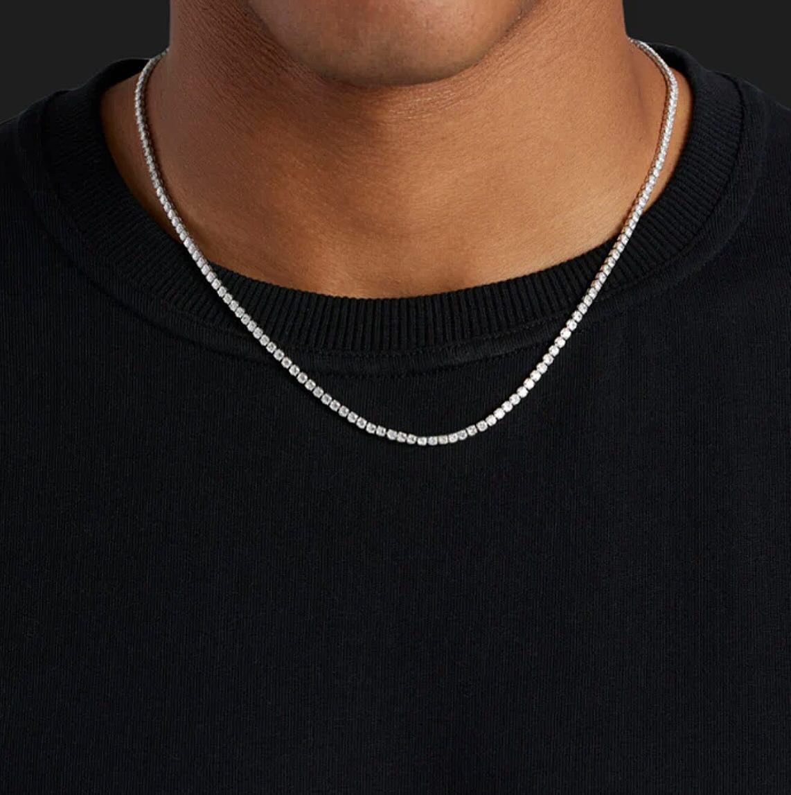 4MM MOISSANITE TENNIS CHAIN image
