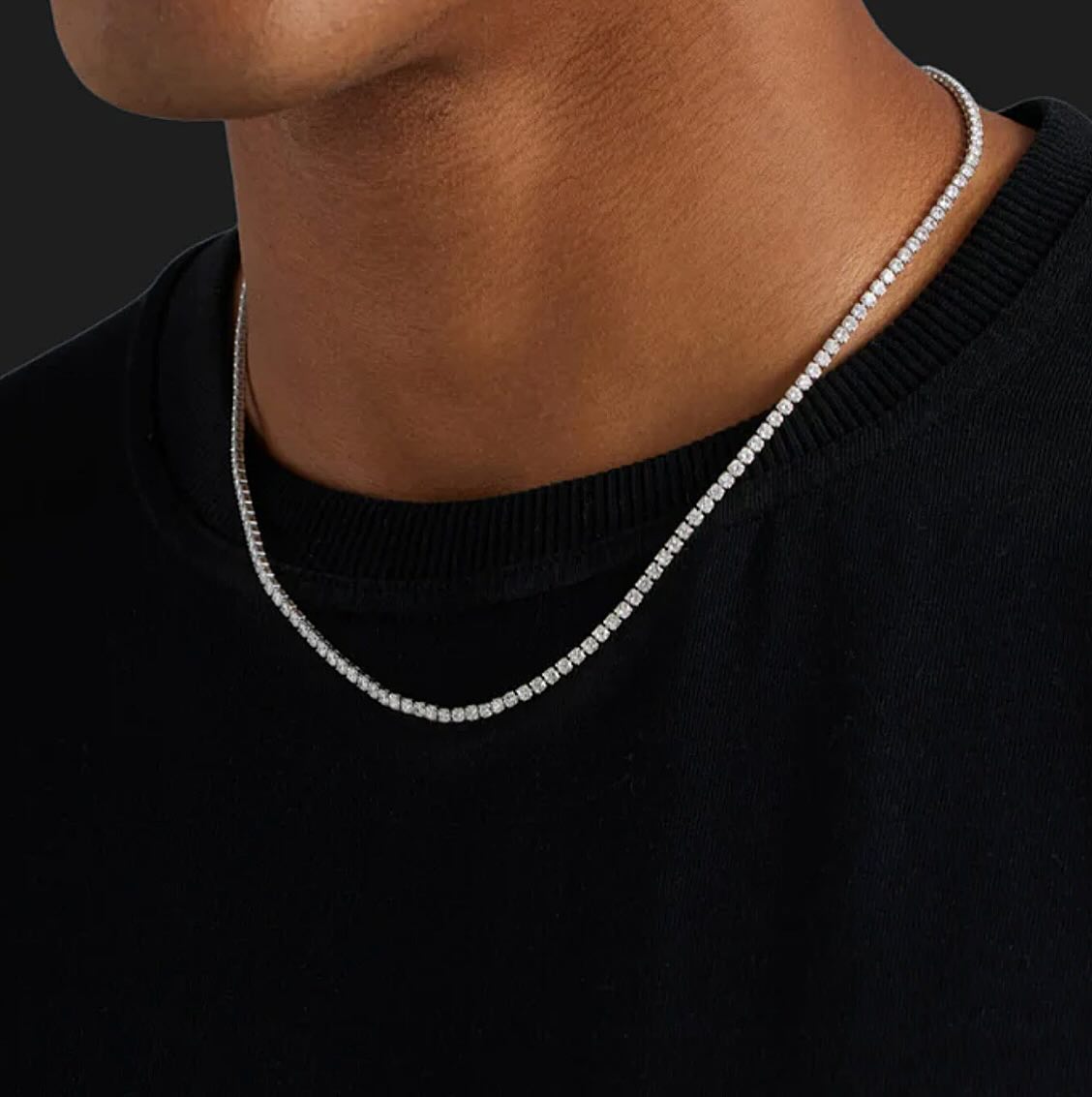 4MM MOISSANITE TENNIS CHAIN image
