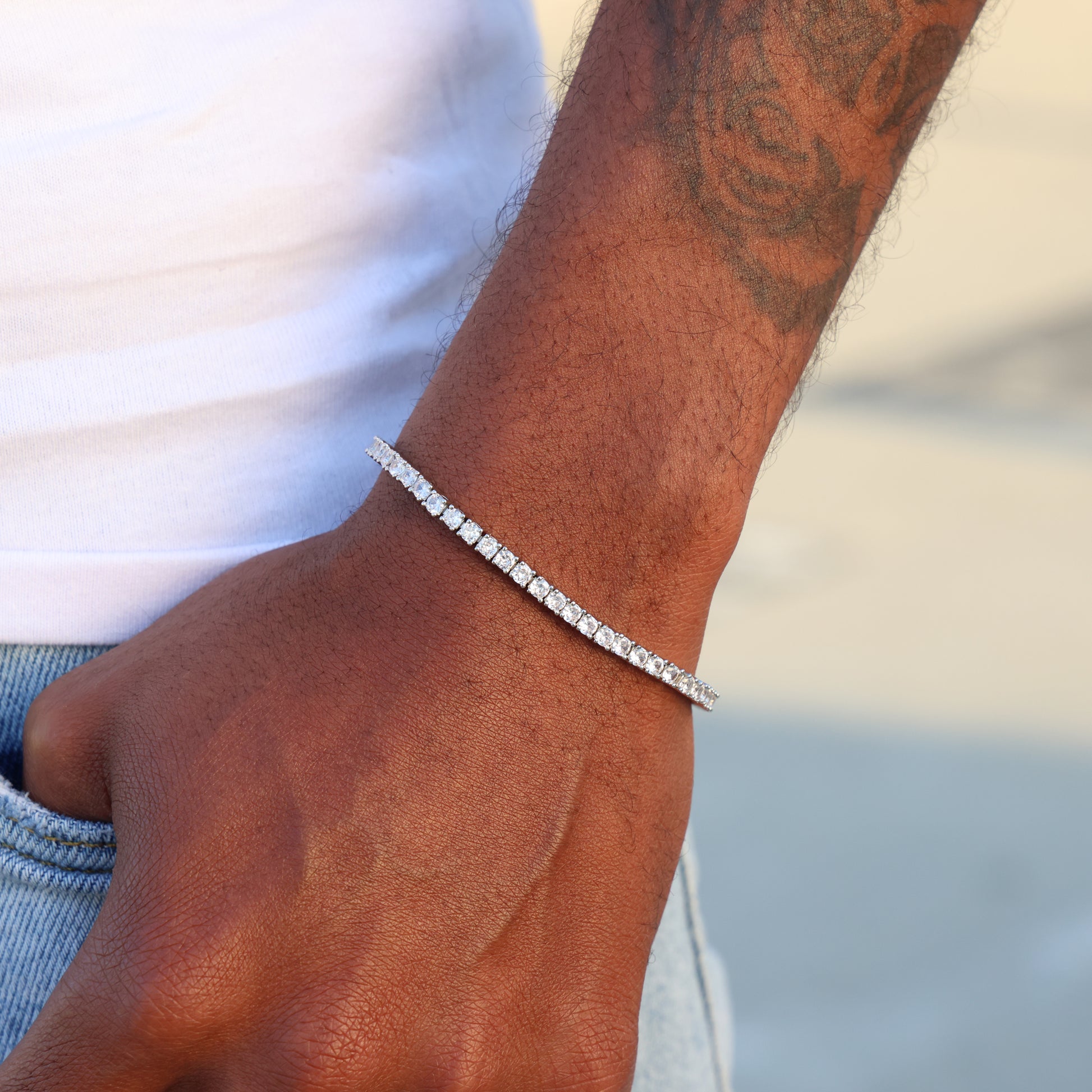 2.5MM MOISSANITE TENNIS BRACELET image
