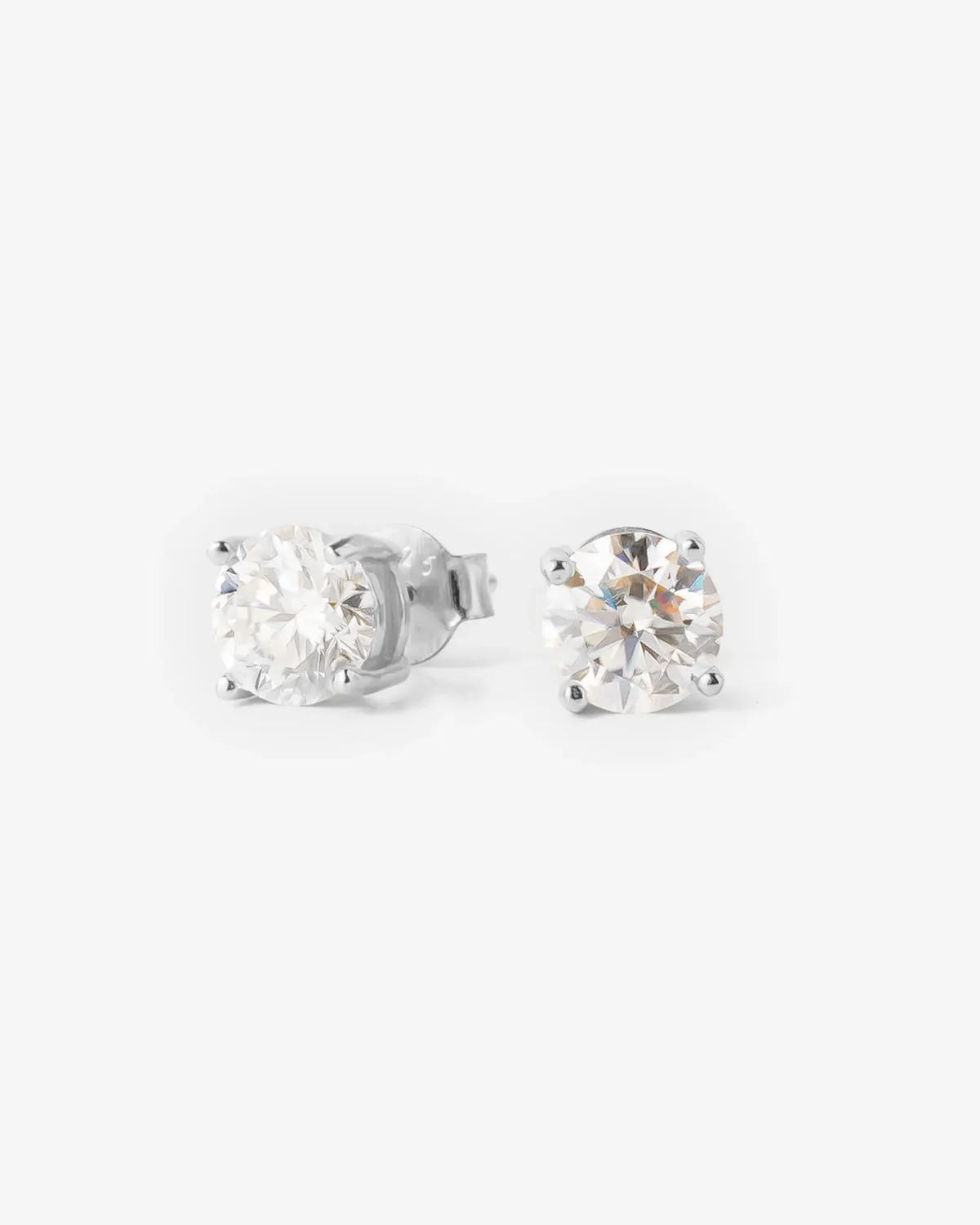 6.5MM MOISSANITE SOLITAIRE STUDS image