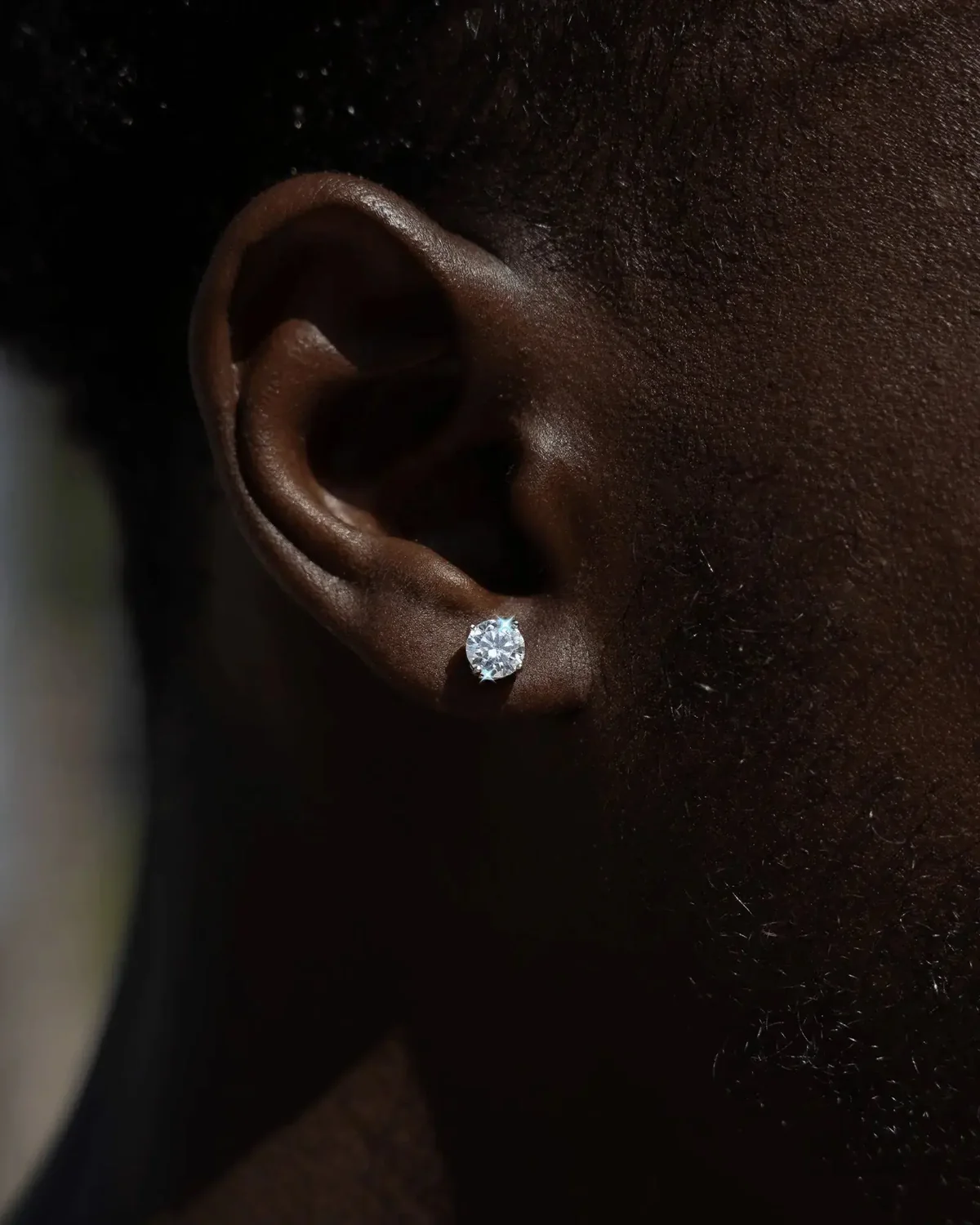 6.5MM MOISSANITE SOLITAIRE STUDS image