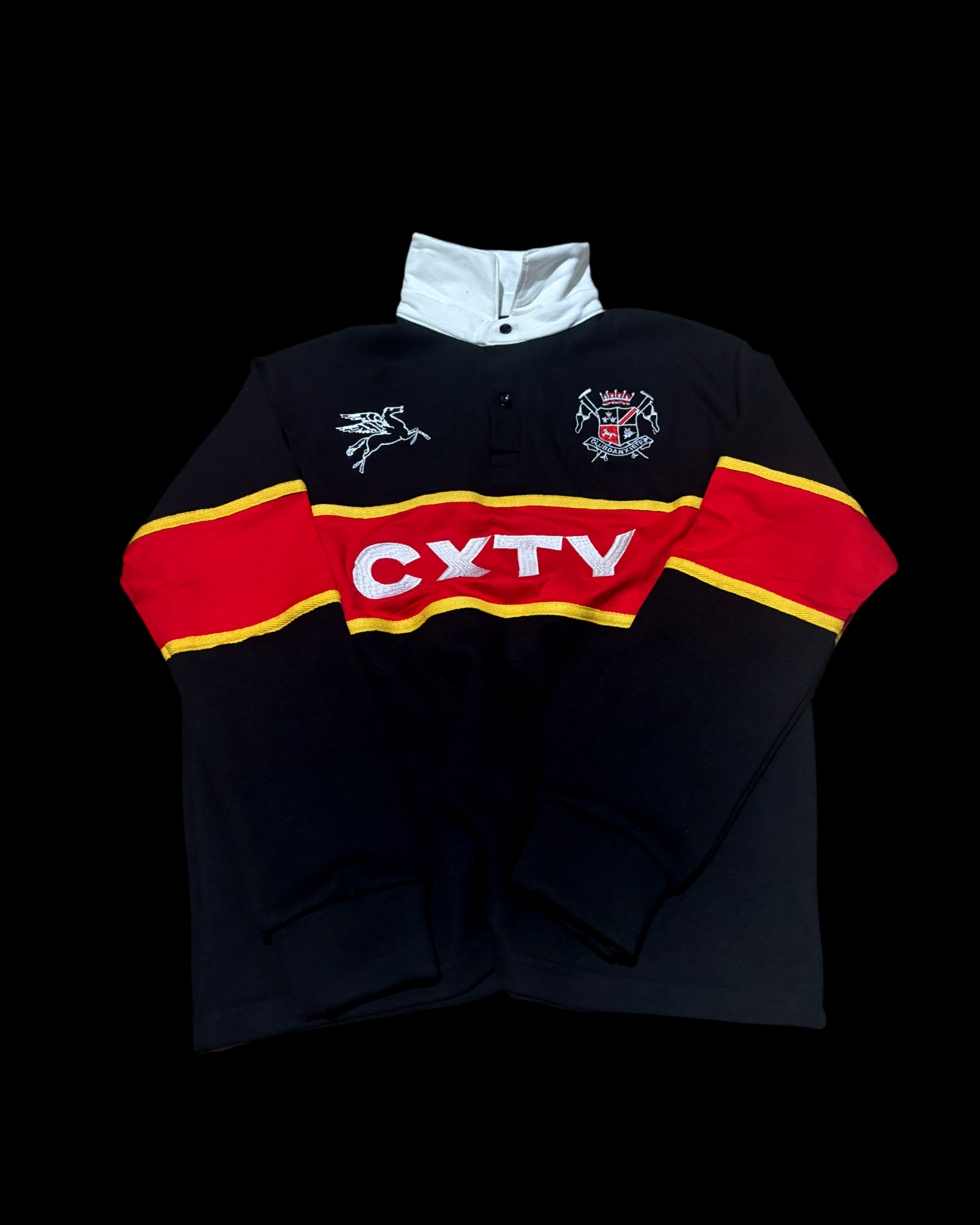 CXTY BLACK RUGBY POLO image