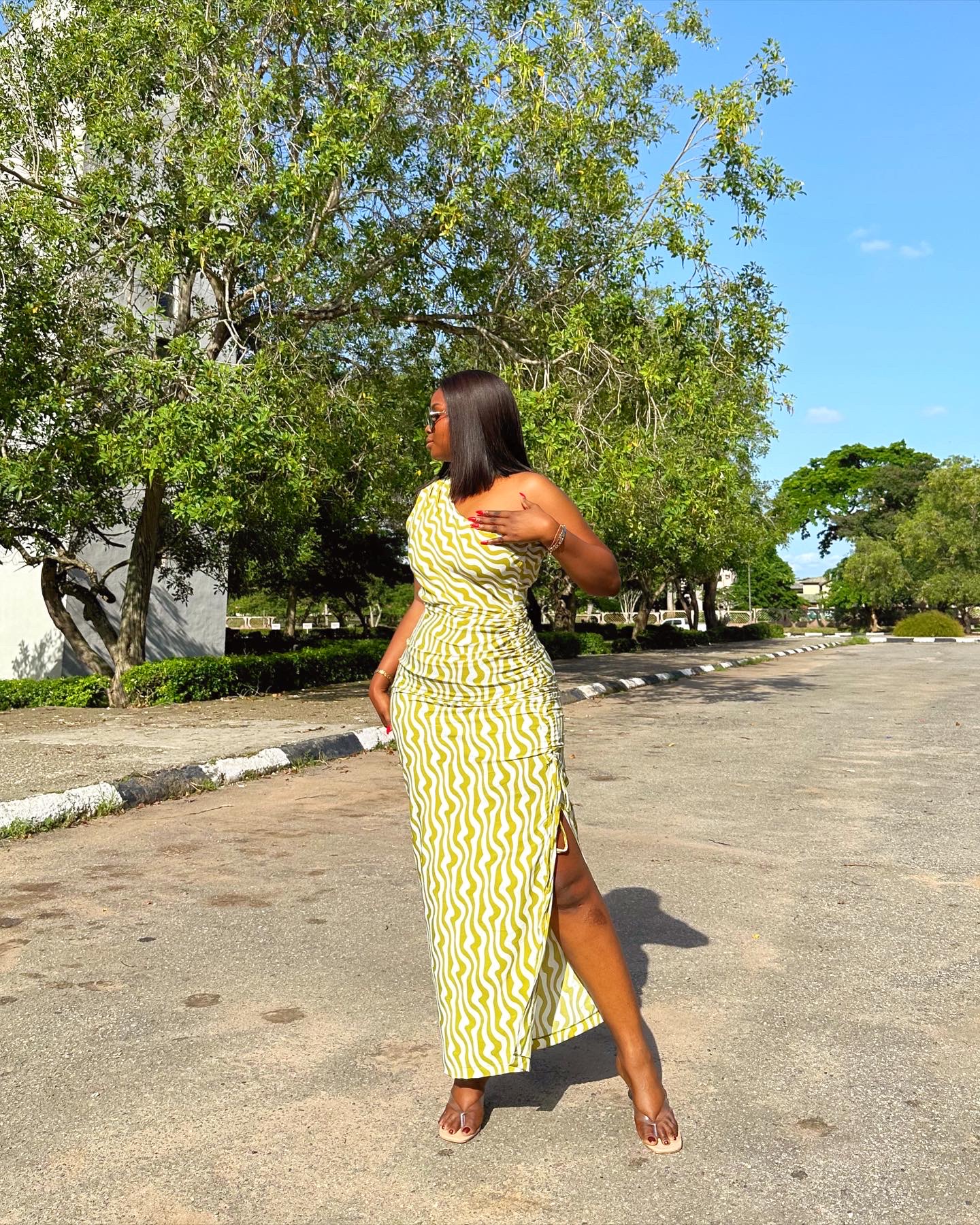 Celine slit dress image