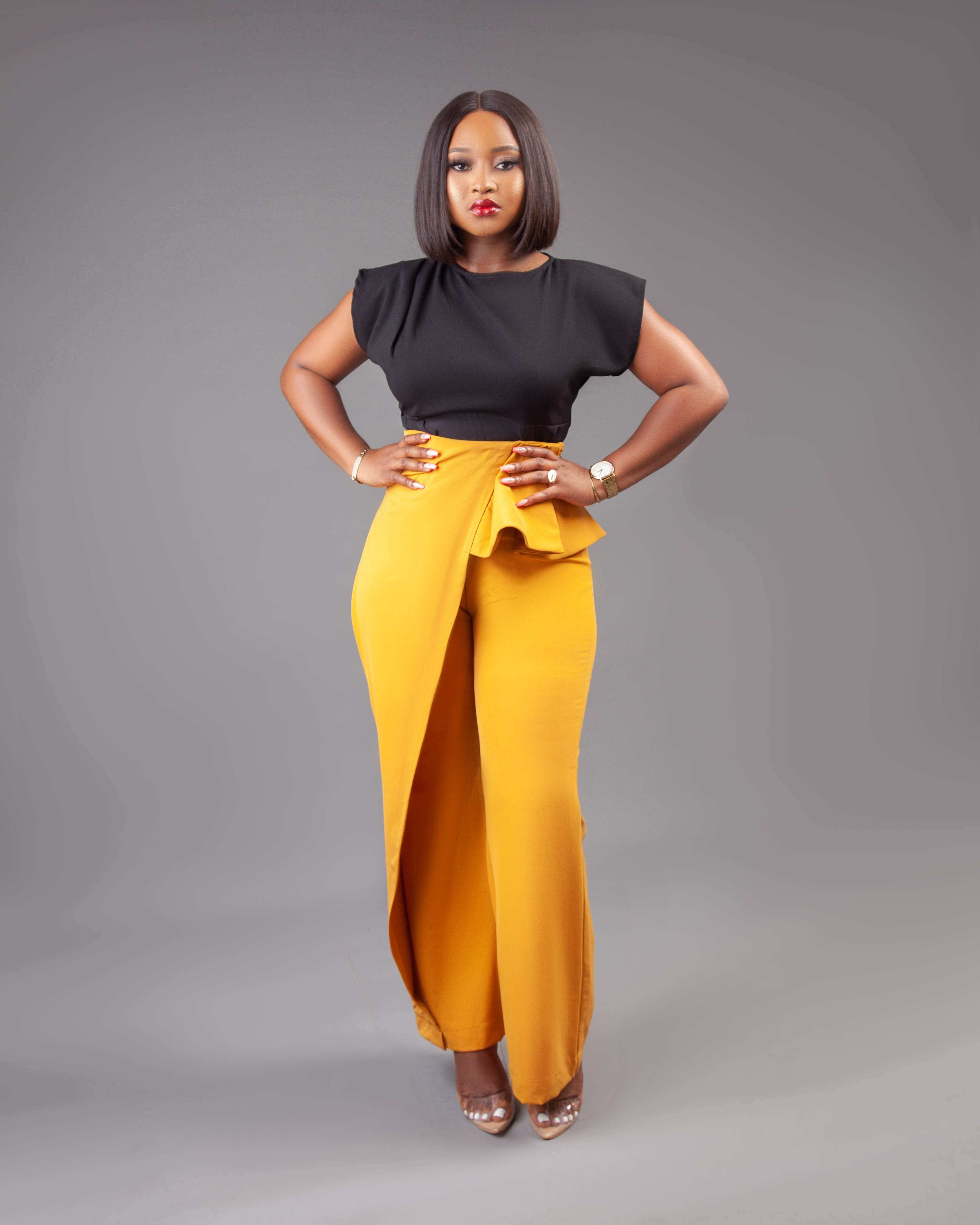 Holly slant faux corset Blouse image