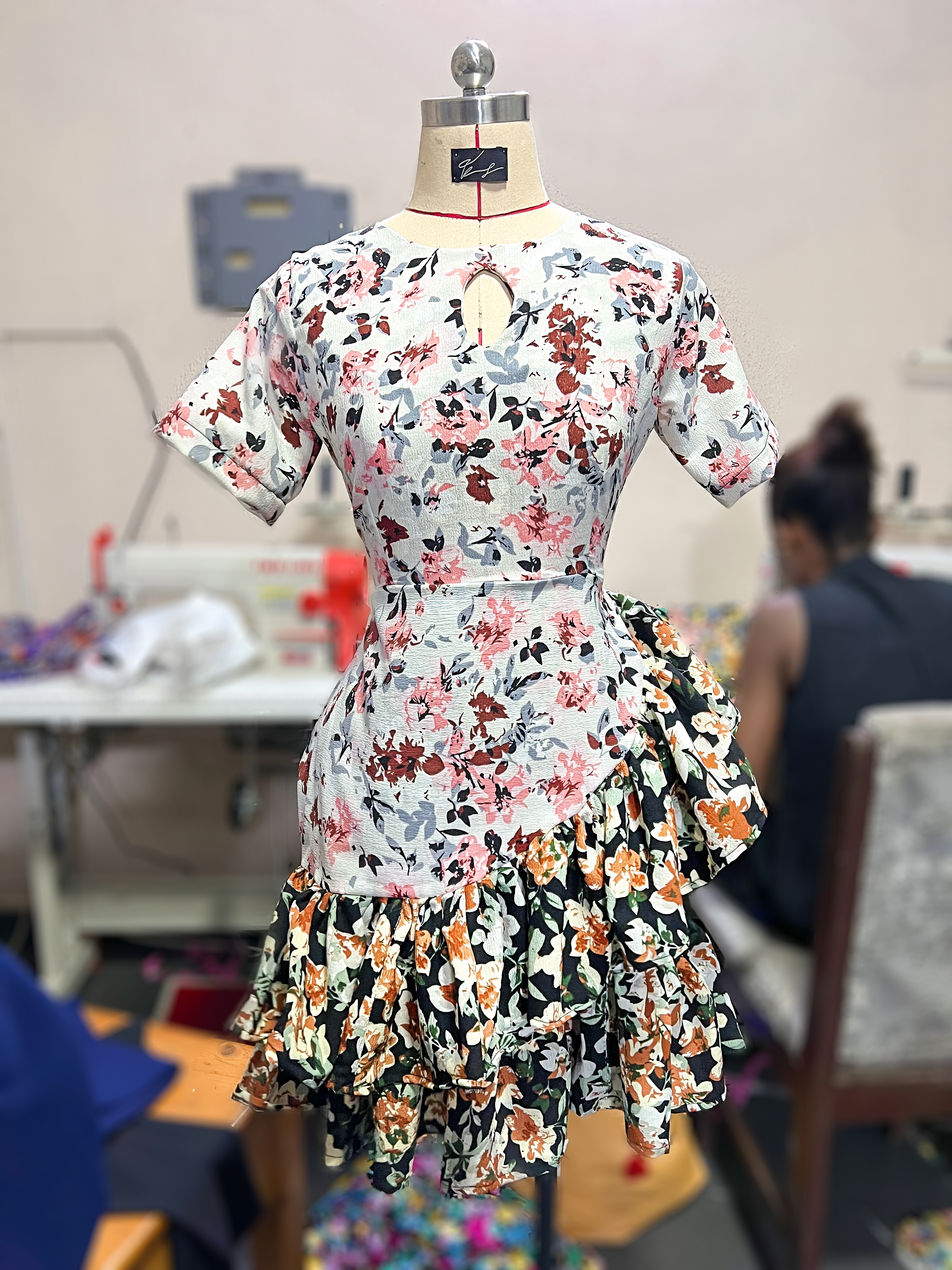 Floral Ginger Mixed print dress