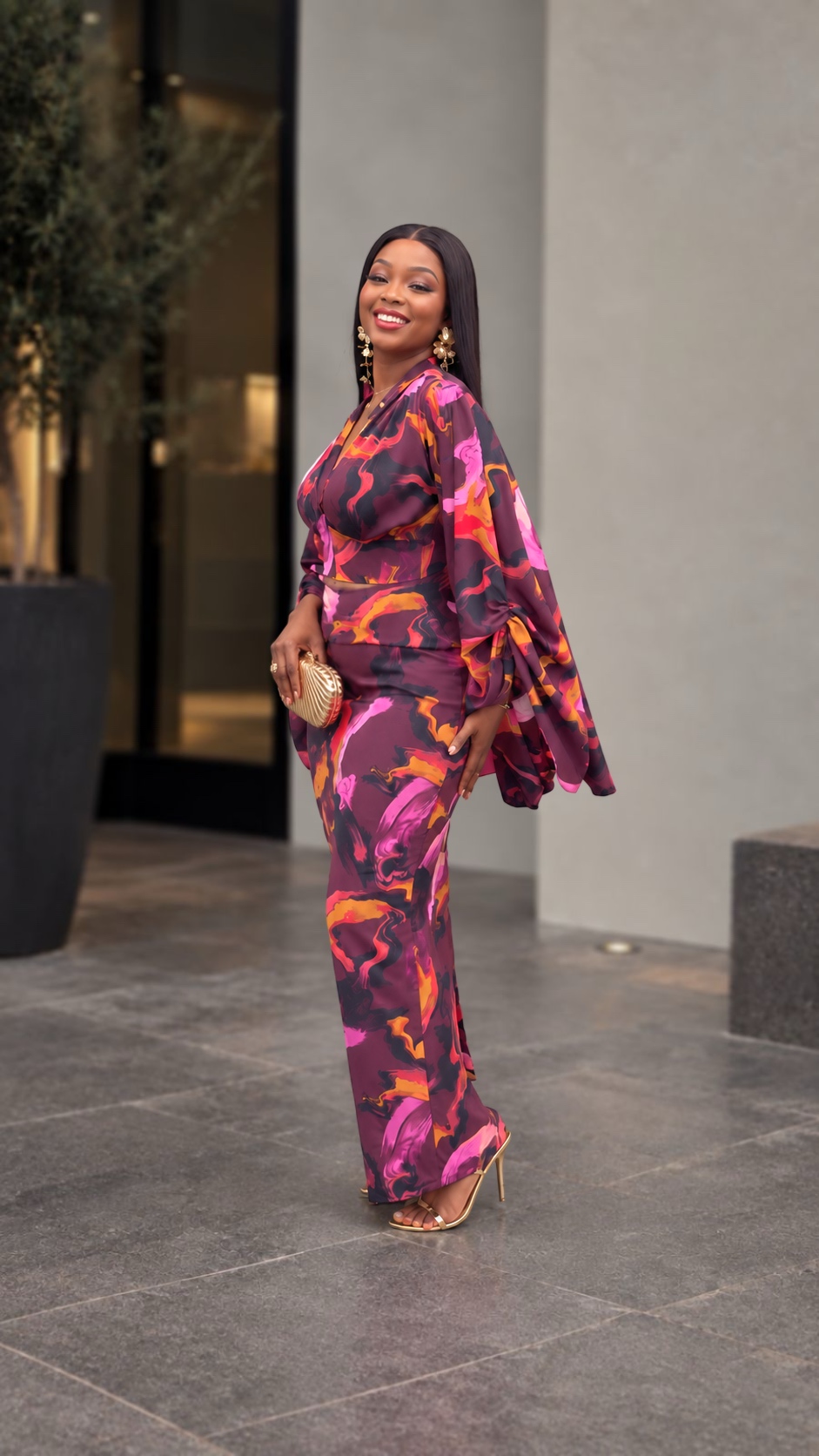 Sale Edit: Vashti cut out dress new print