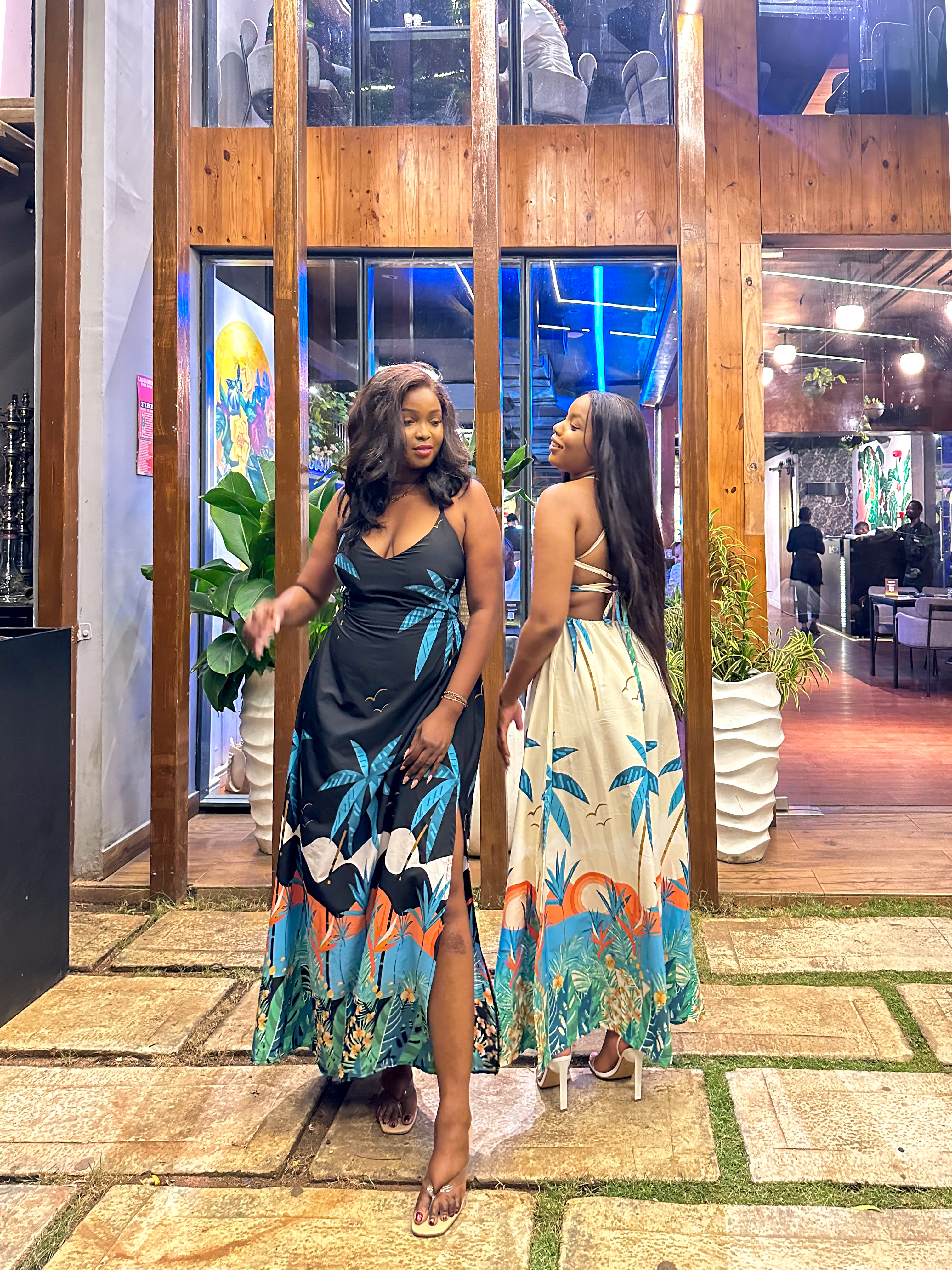 Camellia tie back dress image