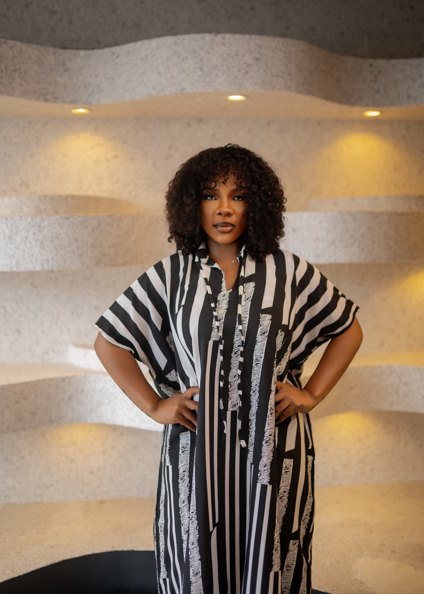 Monochrome Muse Dress image