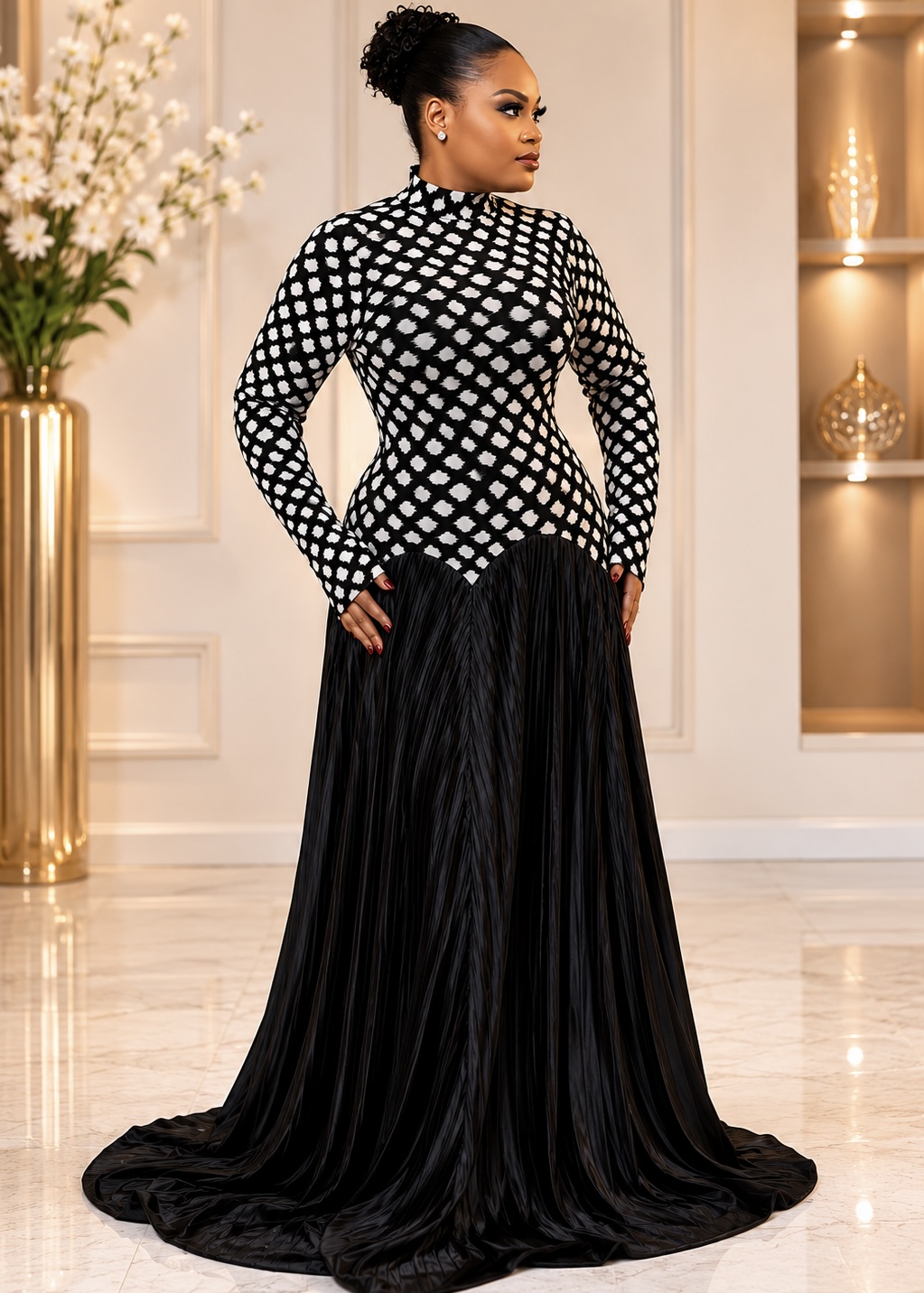 The Élise Gown – Noir Diamond image