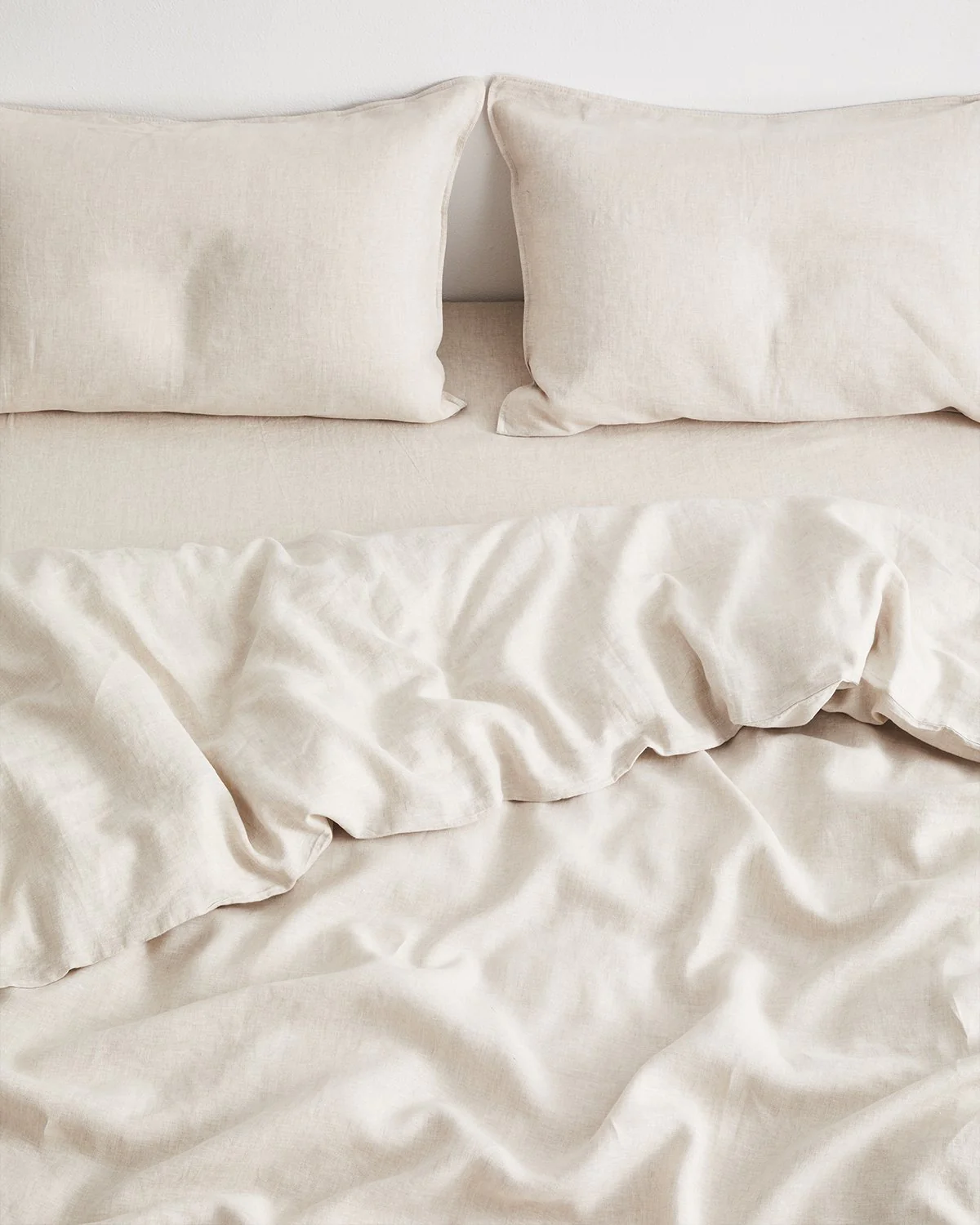 Roxanne x Oat Meal — 6 piece Egyptian Cotton Percale Duvet Cover Set image