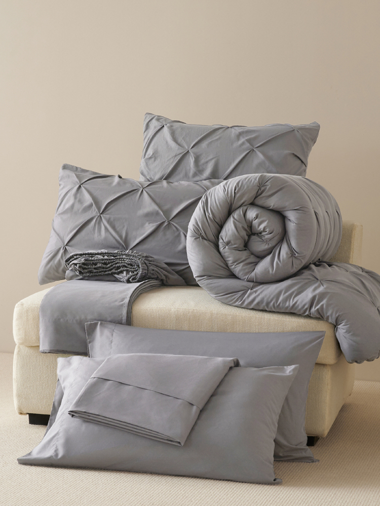 Grey Akeelah Comforter Set — Bed in a Bag | Magical Thinking image