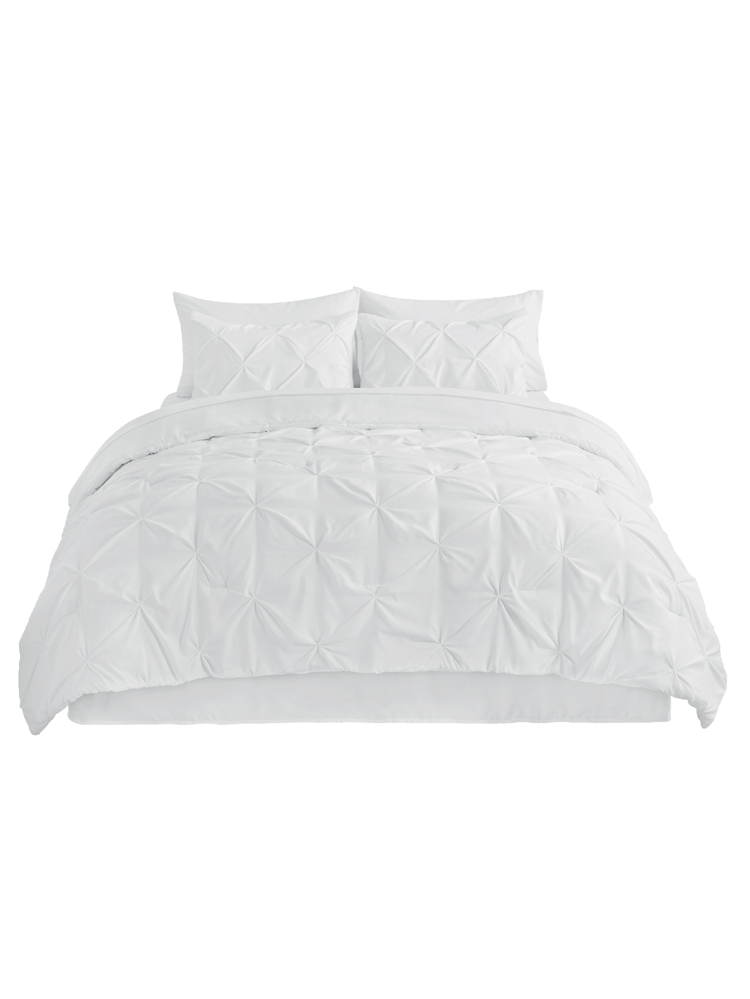 White Akeelah Comforter Set — Bed In A Bag | Magical Thinking Collection image