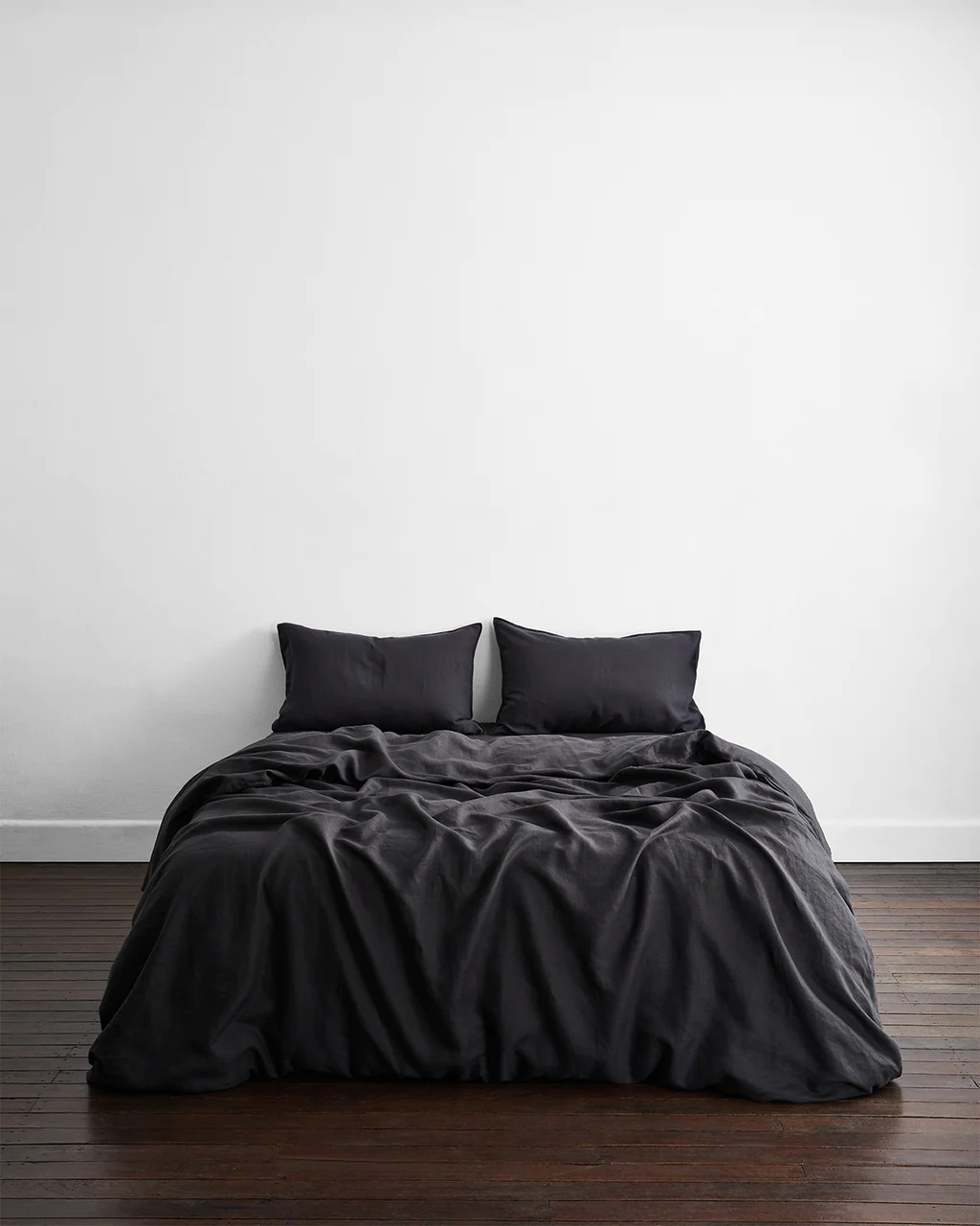 Roxanne X Charcoal— 6 piece Egyptian Cotton Percale Duvet Cover Set image