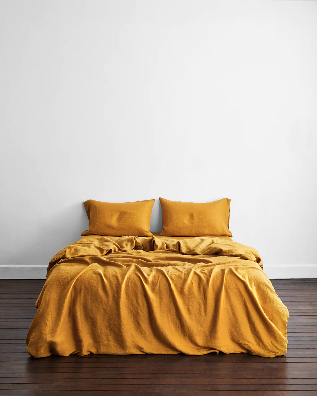Turmeric Roxanne Cotton Percale Duvet Cover Set image