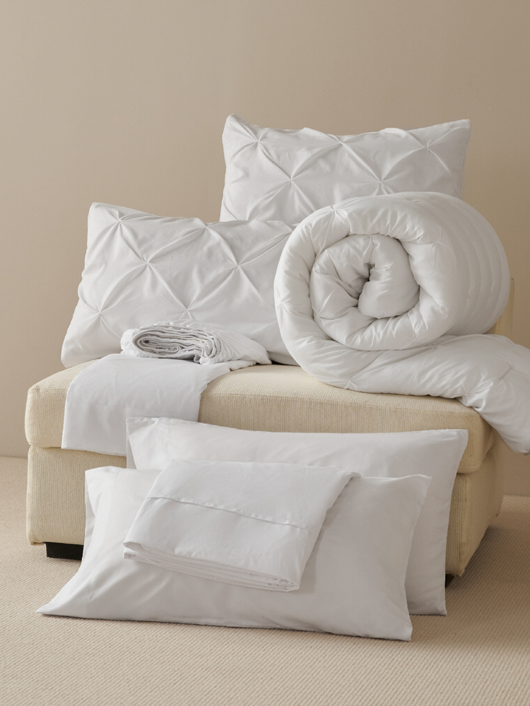 White Akeelah Comforter Set — Bed In A Bag | Magical Thinking Collection image