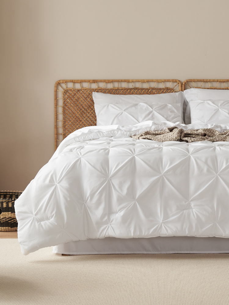 White Akeelah Comforter Set — Bed In A Bag | Magical Thinking Collection image