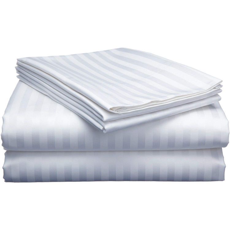 Hotel Series | Royal Damask Stripe Cotton Sheet image
