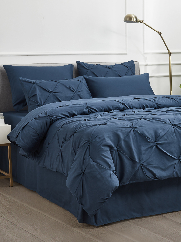 Navy Akeelah Comforter Set — Bed in a Bag | Magical Thinking image