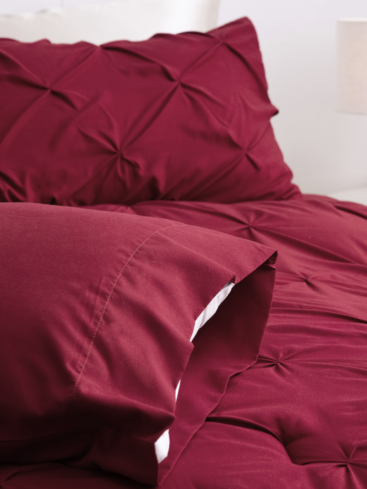 Wine Red Akeelah Comforter Set — Bed in a Bag | Magical Thinking image
